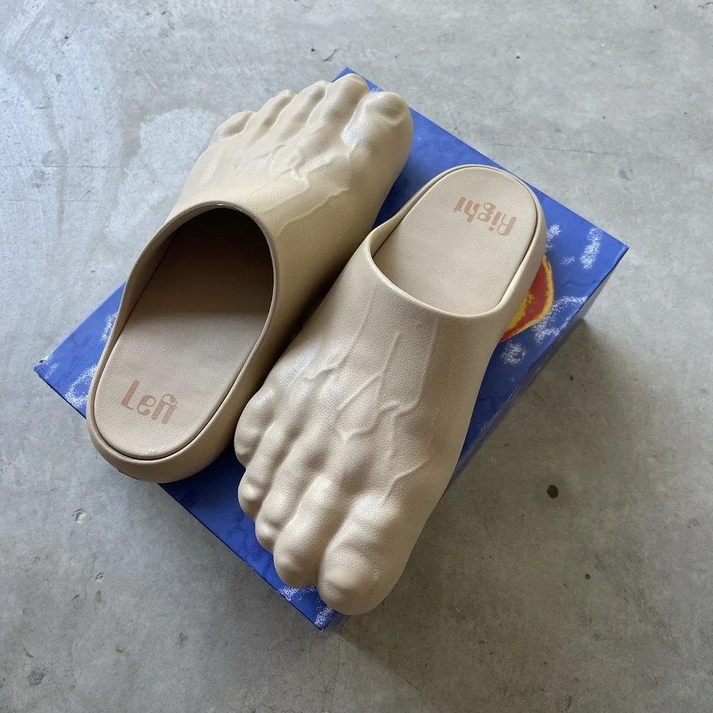 Imran Potato Caveman Shoes Mens Size Large 12 Slides Slip On New With Box